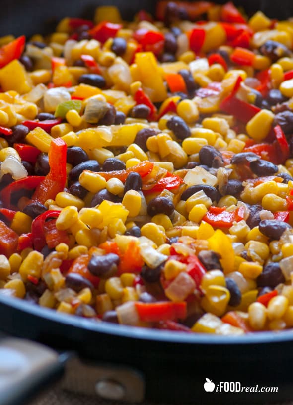 What is an easy black bean casserole recipe?