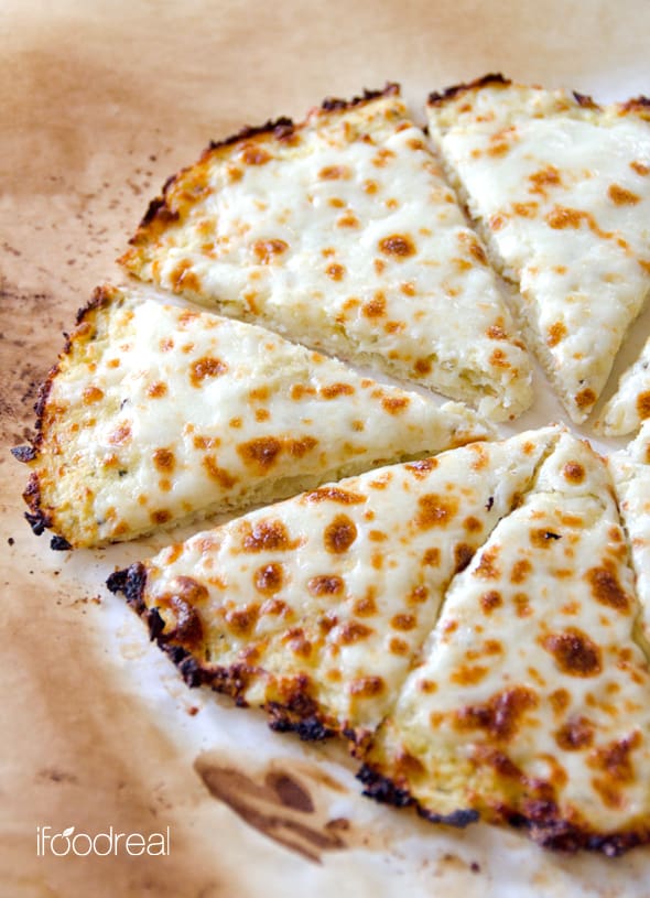 Cauliflower Pizza Crust - iFOODreal - Healthy Family Recipes