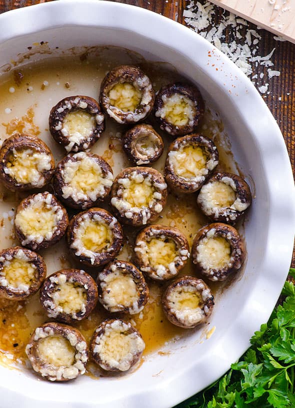 Easy Parmesan Mushrooms Recipe iFOODreal