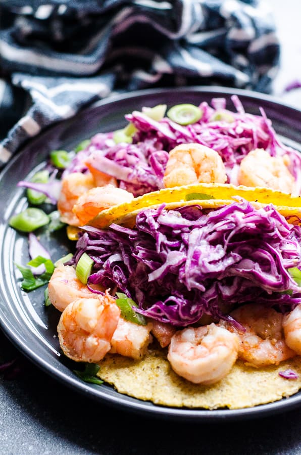 Easy Shrimp Tacos with Slaw - iFOODreal