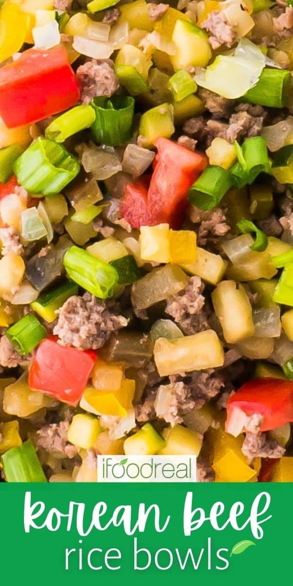 Korean Ground Beef And Rice Bowls IFoodReal