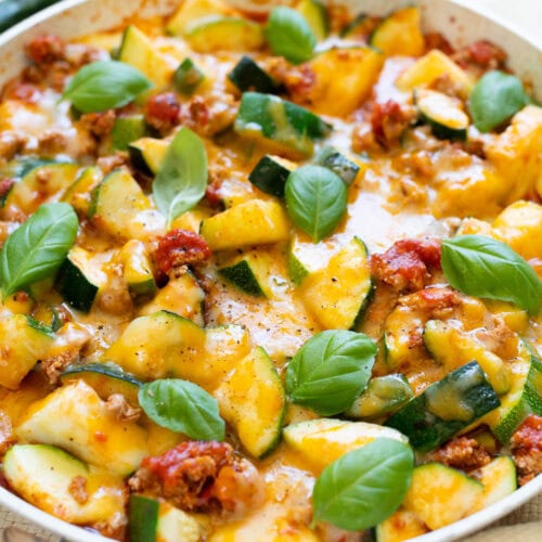 Healthy Zucchini Pizza Skillet IFoodReal