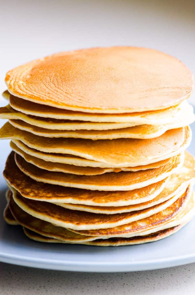 stack of protein pancakes