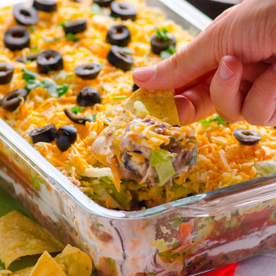 Healthy 7 Layer Dip - iFOODreal - Healthy Family Recipes