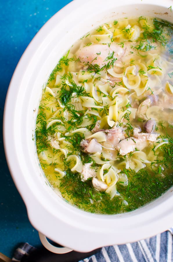 Slow Cooker Chicken Noodle Soup Ifoodreal Com