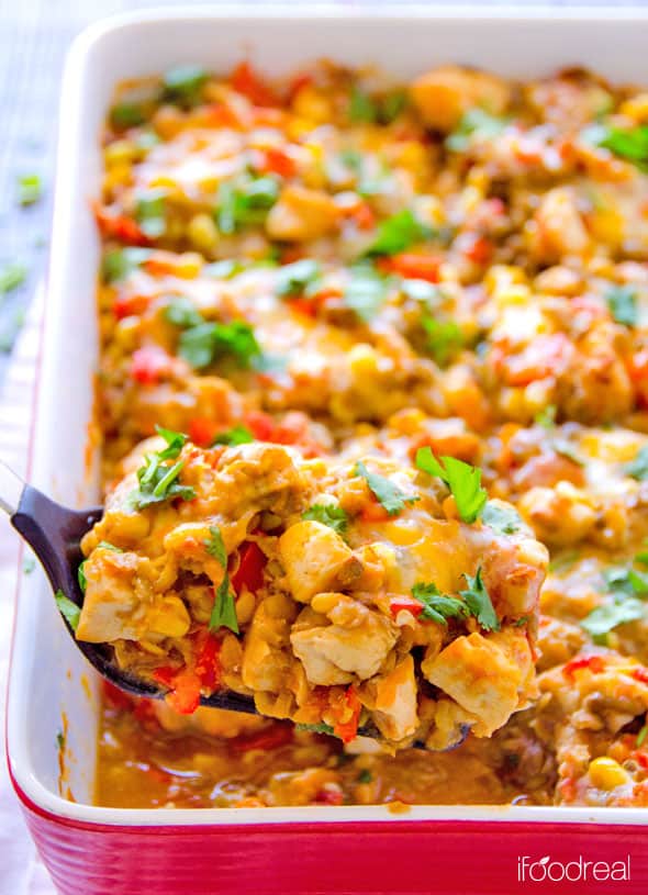 Santa Fe Chicken And Lentil Casserole Ifoodreal Com