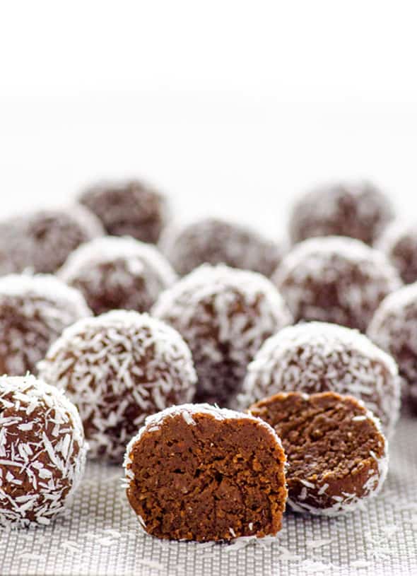 Almond Joy Protein Balls Recipe - iFOODreal - Healthy ...