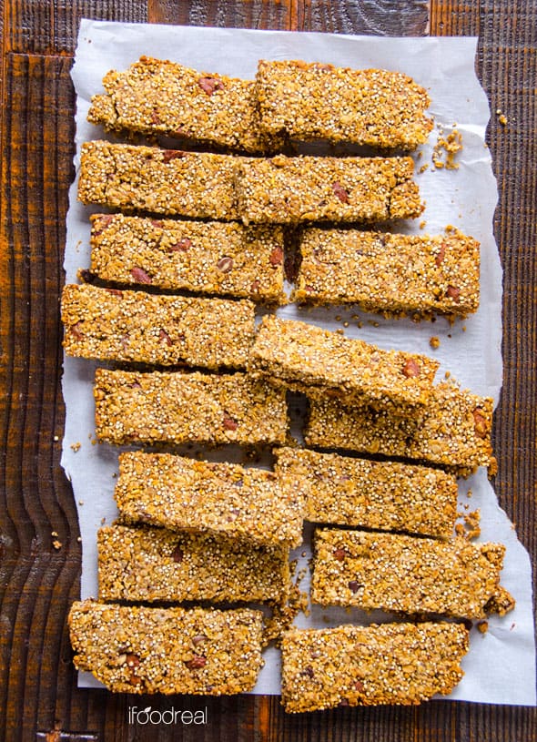 Quinoa Granola Bars iFOODreal Healthy Family Recipes