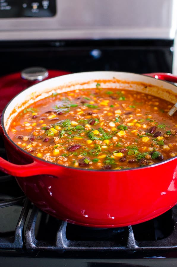 Ground Turkey Taco Soup