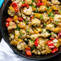 Easy Cauliflower Stir Fry with Bell Peppers
