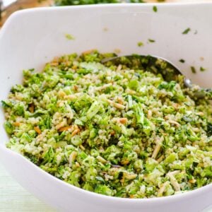 Broccoli Quinoa Salad with Lemon Dressing