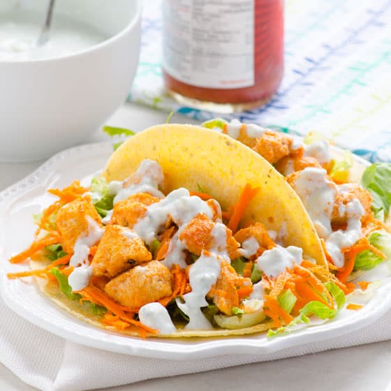 Buffalo Chicken Tacos {30 Minutes}