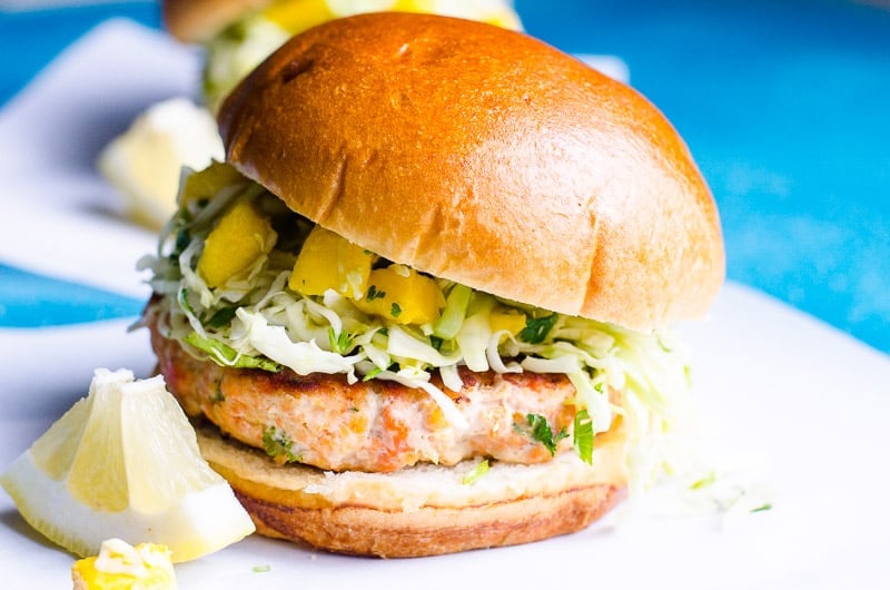 salmon burger