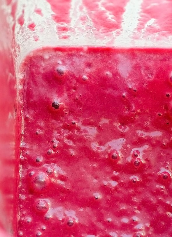 Close-up of Red Smoothie