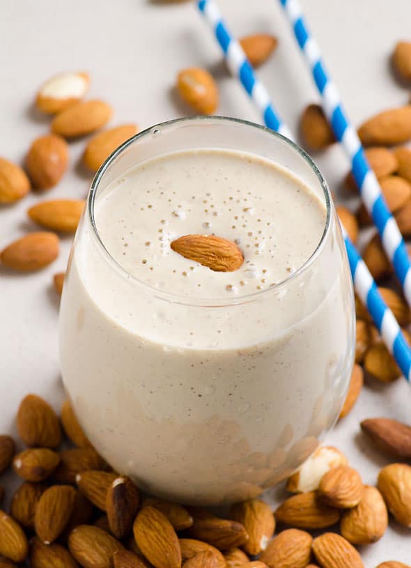 Almond Breakfast Smoothie - iFOODreal.com