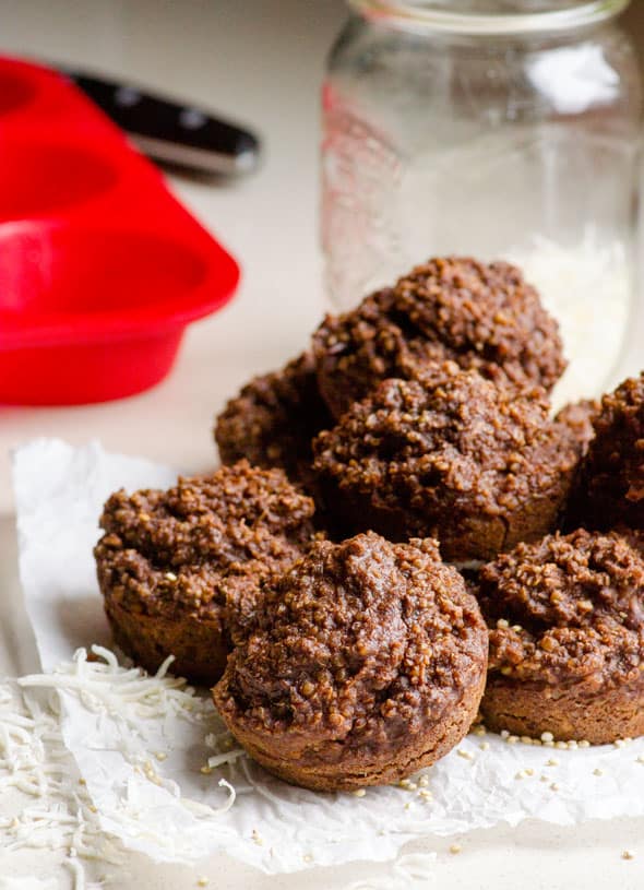 chocolate quinoa muffins