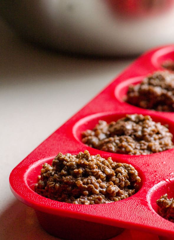 chocolate quinoa muffins