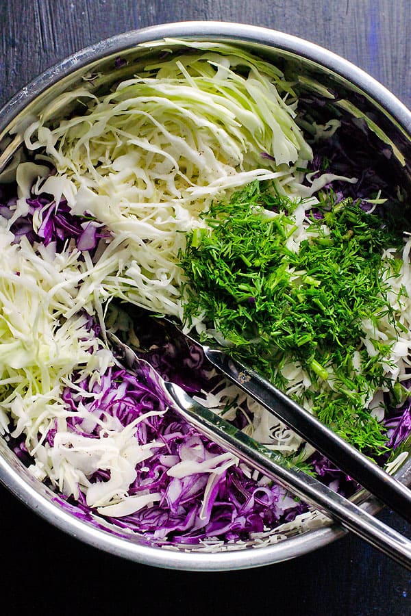 Dill Coleslaw Ingredients