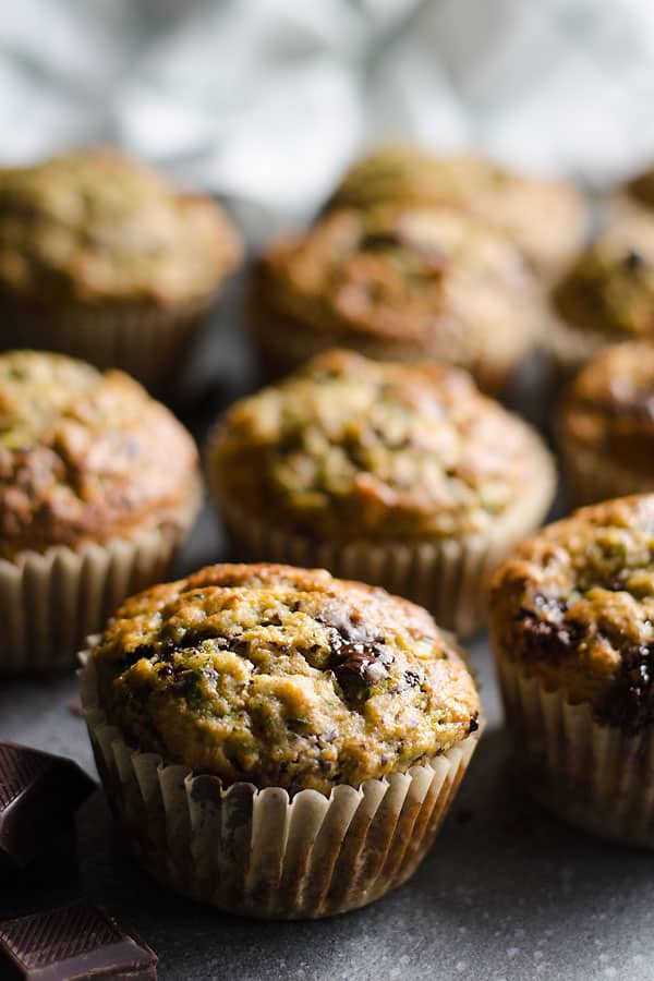 banana zucchini muffins