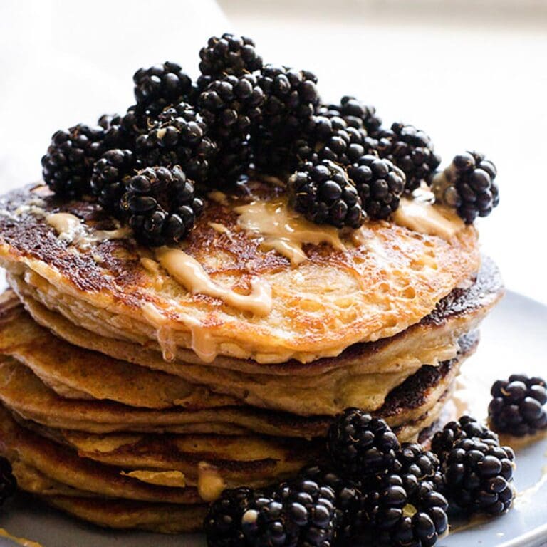Healthy Peanut Butter Protein Pancakes