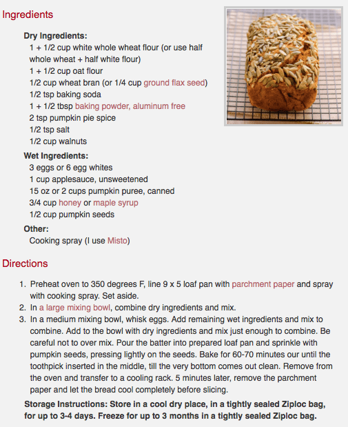 Healthy Pumpkin Bread - iFOODreal - Healthy Family Recipes