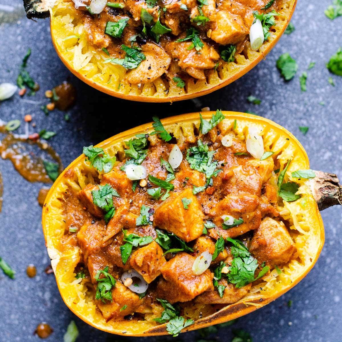 Butter Chicken Spaghetti Squash