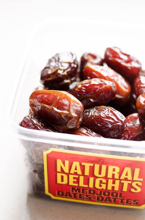 Container of medjool dates