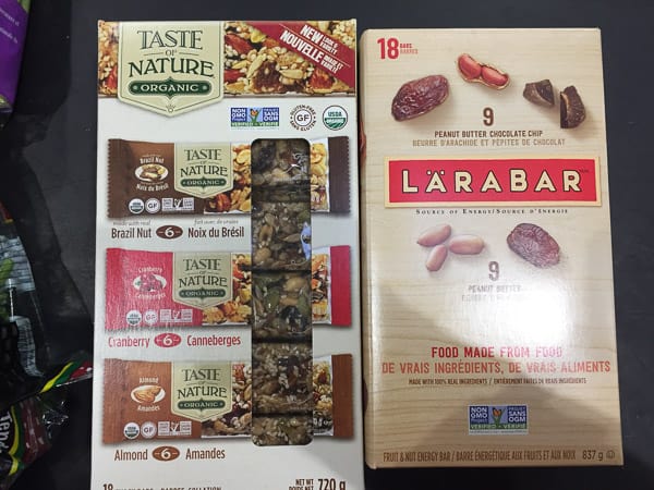 Granola Bars and Larabars