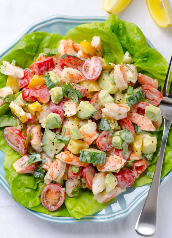 Shrimp Avocado Salad - iFOODreal - Healthy Family Recipes