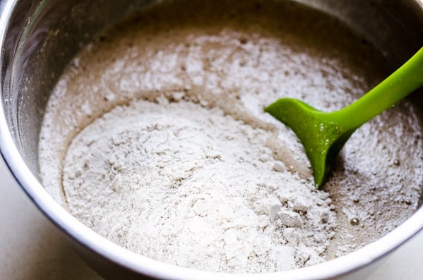 add flour for healthy zucchini bread
