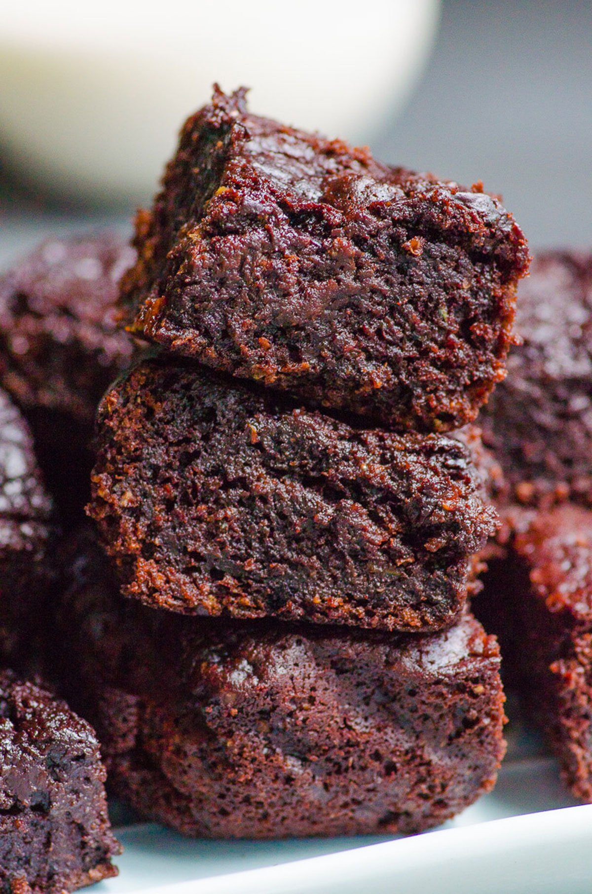 Best Ever Healthy Zucchini Brownies - iFoodReal.com