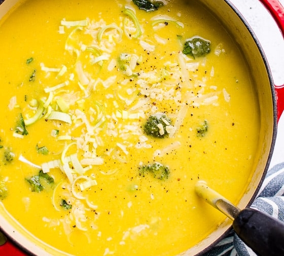 Healthy Broccoli Cheese Soup