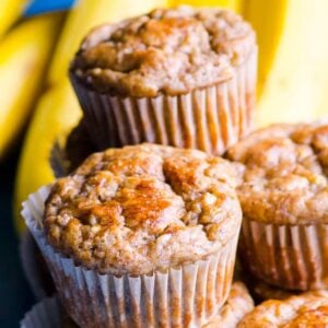 healthy banana muffins