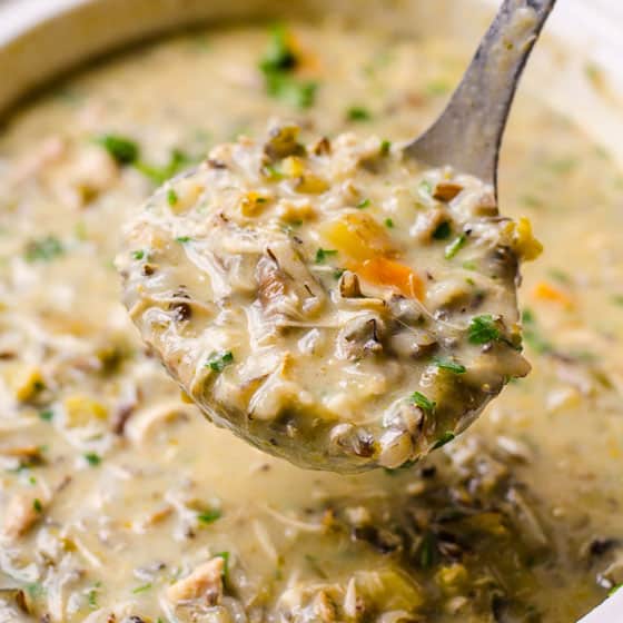 Healthy Chicken Wild Rice Soup | by ifoodreal