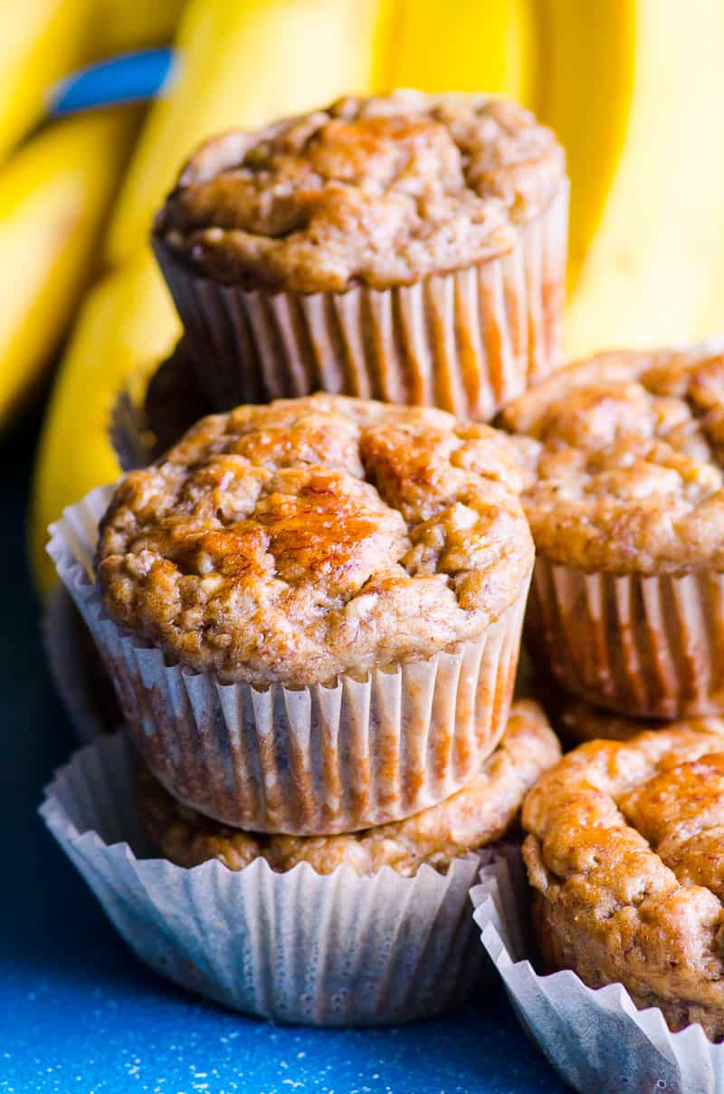 healthy banana muffins