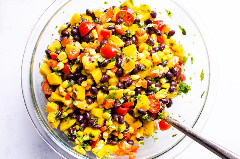 Mango Black Bean Salad {Only 15 Minutes}