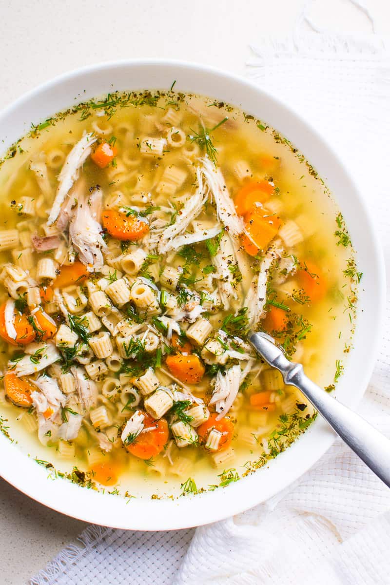 Instant Pot Chicken Noodle Soup With Rotisserie Chicken - Design Corral