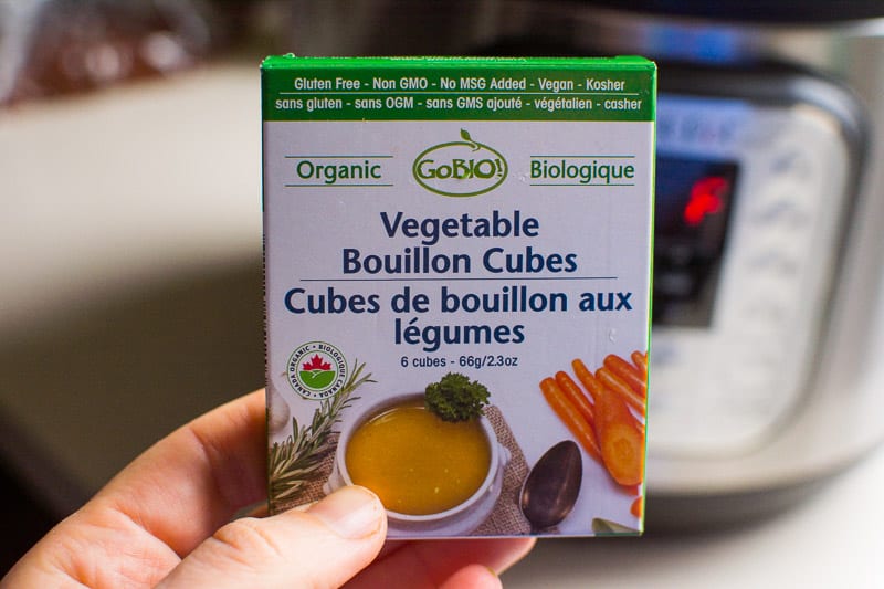 package of vegetable bouillon cubes
