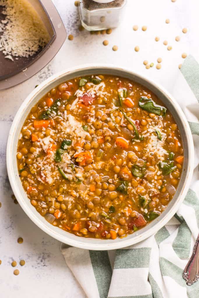 Instant Pot Lentil Soup - iFoodReal.com