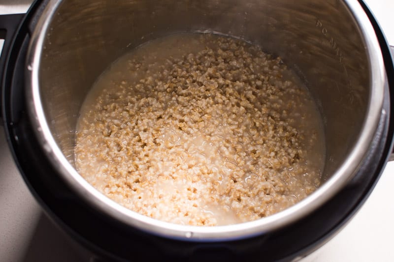 instant pot steel cut oats after cooking