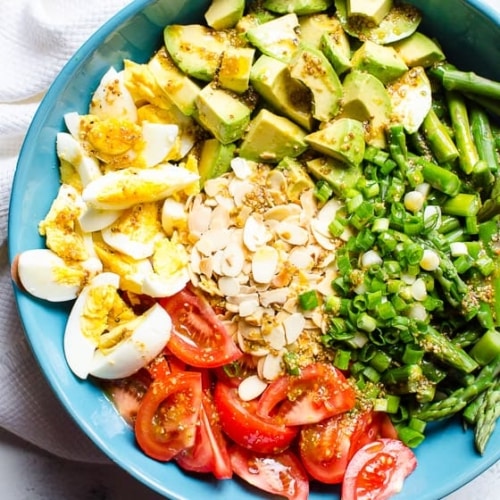 Asparagus Salad with Easy Dijon Vinaigrette - iFoodReal.com