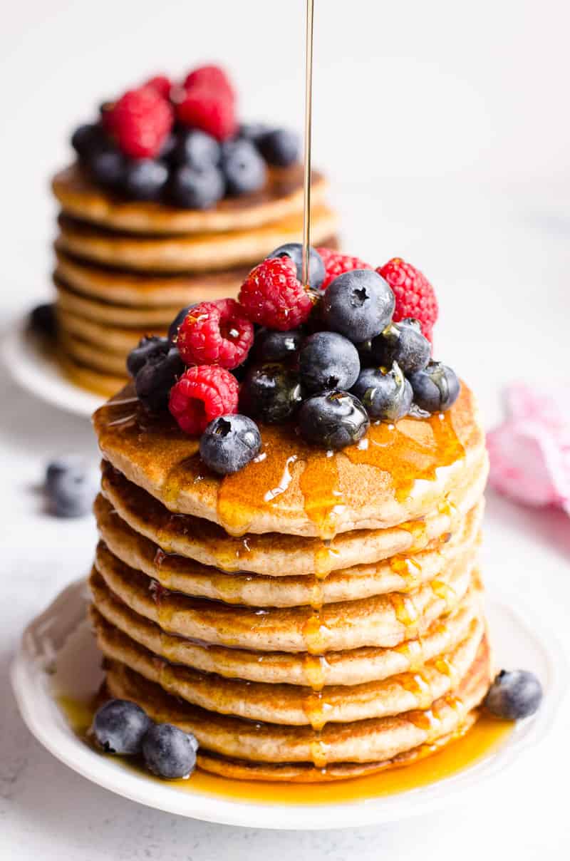 Fluffy Healthy Pancakes iFOODreal Healthy Family Recipes | Word of Recipes