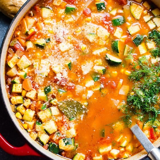 The Best Vegetable Soup Recipe - iFoodReal.com