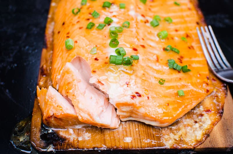 cedar plank salmon