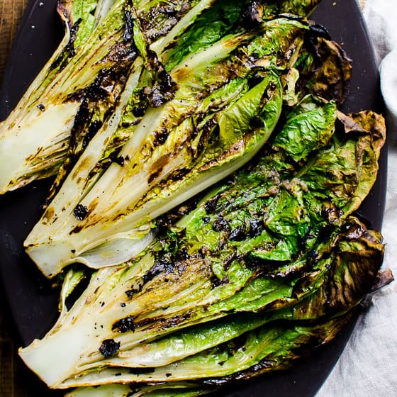 grilled romaine lettuce