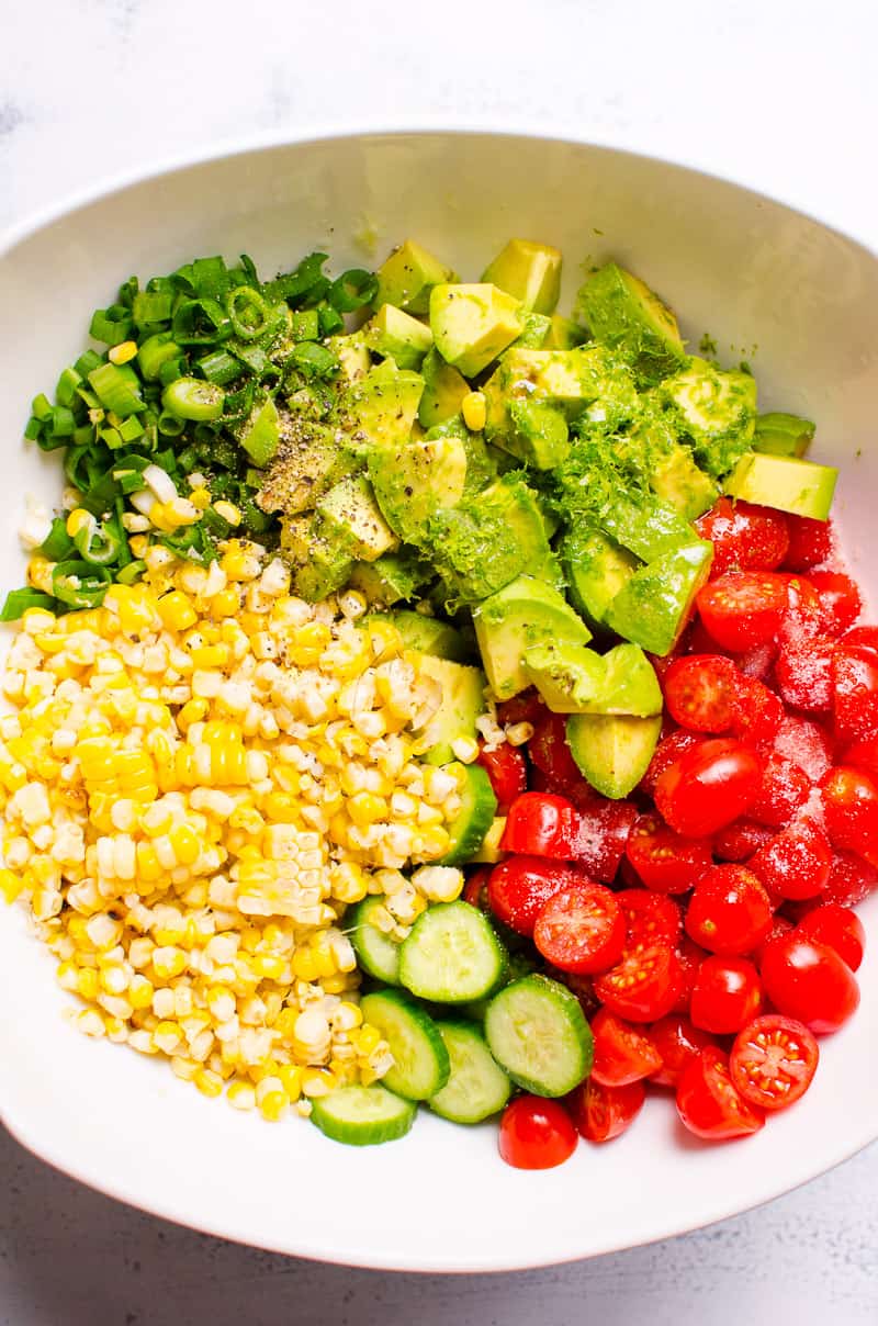 Corn Avocado Salad iFOODreal Healthy Family Recipes
