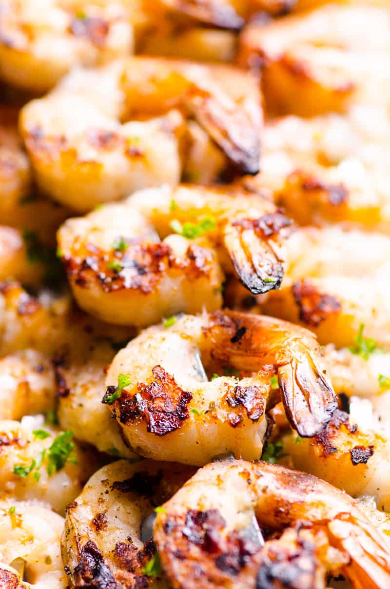 Grilled Shrimp Skewers Lemon Garlic Sauce Ifoodreal Com