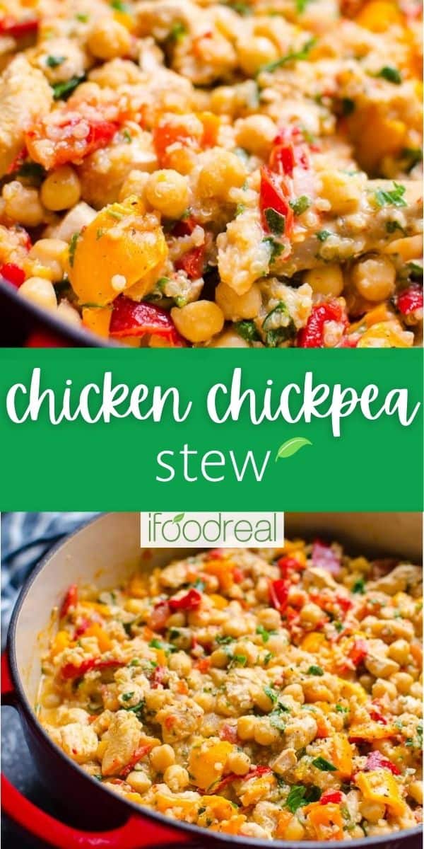 Chicken Chickpea Stew - iFoodReal.com