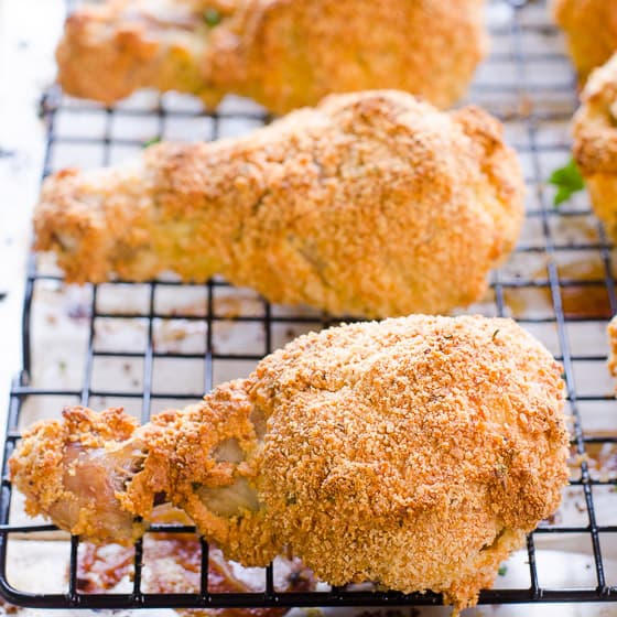 Healthy Fried Chicken Crispy Baked In The Oven Ifoodreal Com