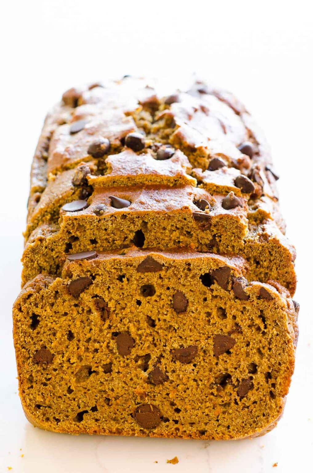 Healthy Pumpkin Chocolate Chip Bread {One Bowl Recipe!} - IFoodReal.com